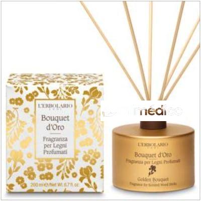 BOUQUET DE ORO FRAGANCIA PARA LENOS (MIKADOS) 200M L`ERBOLARIO