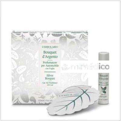 BOUQUET DE PLATA PERFUMADOR AUTOMOVIL CON HOJA L`ERBOLARIO