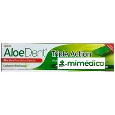 ALOEDENT TRIPLE ACCION DENTIFRICO CON FLUOR 100ML. MADAL BAL