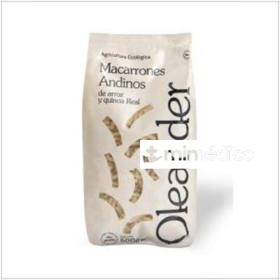 MACARRONES ANDINO DE ARROZ Y QUINOA 500GR. OLEANDER