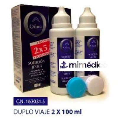 OUNE SOLUCION UNICA LENTILLAS PACK VIAJE 2X100ML OUNE