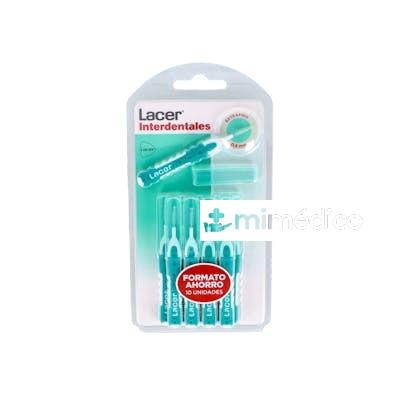 INTERDENTAL LACER EXTRAFINO RECTO TURQUESA 10UD. LACER