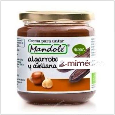 CREMA DE ALGARROBA Y AVELLANA 375GR. BIO MANDOLE