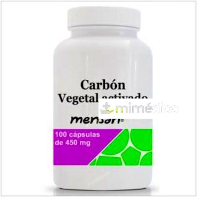 CARBON VEGETAL ACTIVADO 450MG 100CAP. MENSAN