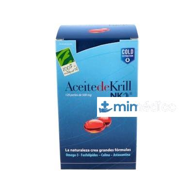 ACEITE DE KRILL NKO 120PERLAS CIEN POR CIEN NATURAL