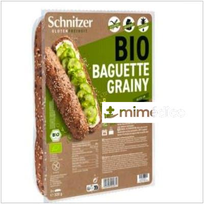 PAN BAGUETTE SEMILLAS GRAINY 320GR BIO SG SCHNITZER