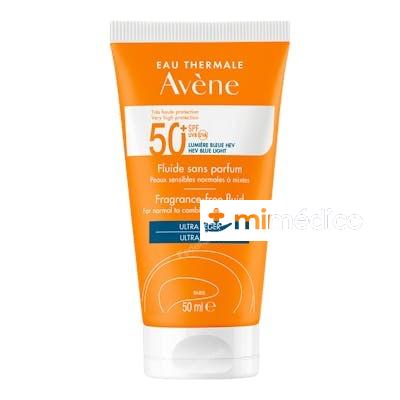 FLUIDO SOLAR TOQUE SECO SPF 50+ SIN PERFUME 50ML. AVENE