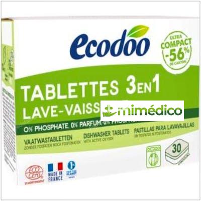 LAVAVAJILLAS TABLETAS PARA MAQUINA 3 EN 1 30UD. ECODOO