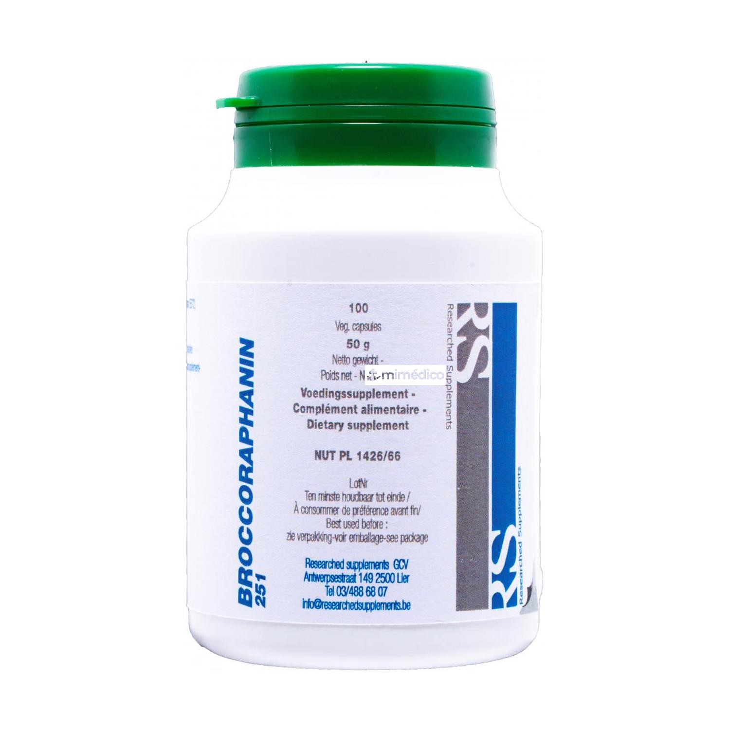 BROCCORAPHANIN 100 CAPS NUTRINED