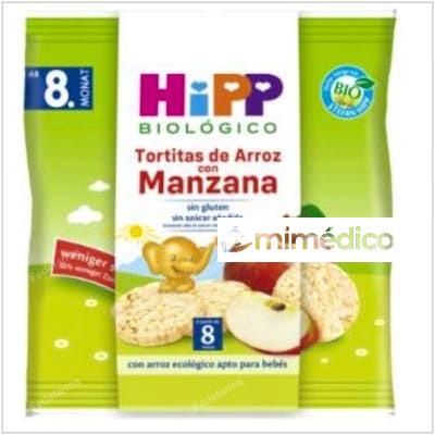 TORTITAS DE ARROZ CON MANZANA 8 MESE 30GR. BIO SG HIPP