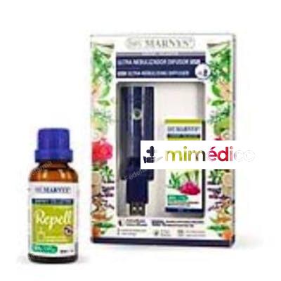 PACK USB ULTRA NEBULIZADOR+SYNERGY REPELL 30ML. MARNYS