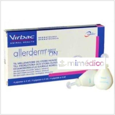 ALLERDERM SPOT-ON 4ML 6 PIP &GT;10KG. VIRBAC VETERINARIA