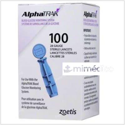 ALPHATRAK 2 LANCETA 100UD ZOETIS VETERINARIA