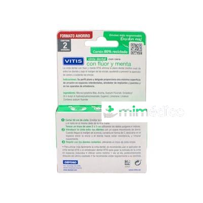 PACK VITIS CINTA DENTAL FLUOR/MENTA 2X50METROS VITIS