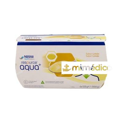 RESOURCE AQUA+ GELIFICADA LIMON 4TARRINAS MERITENE
