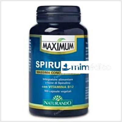 MAXIMUM SPIRULINA 100CAP. NATURANDO