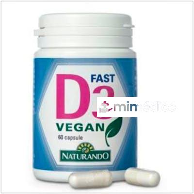 D3 FAST VEGAN 60COMP. NATURANDO