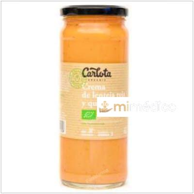CREMA DE LENTEJA ROJA Y QUINOA 450GR. ECO SG VEGAN CARLOTA ORGANIC