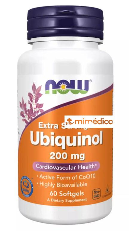 UBIQUINOL (KANEKA UBIQUINOL) 200MG 60 CAPS NOW FOODS