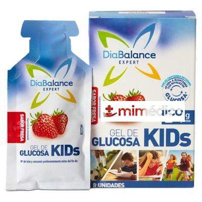 DIABALANCE GEL GLUCOSA KIDS FRESA 8UD. DIABALANCE