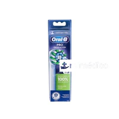 RECAMBIO CEPILLO RECARGABLE CROSS ACTION 3UD ORAL B