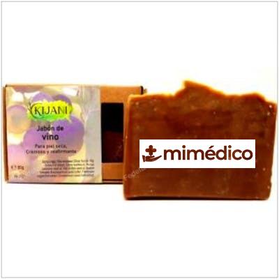 JABON EN PASTILLA DE VINO 80GR. KIJANI