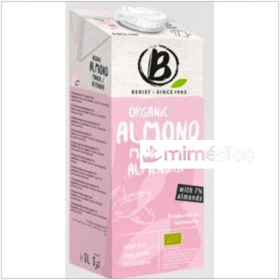 BEBIDA VEGETAL DE ALMENDRA BERIEF 1LT 8UDS. BIO BERIEF