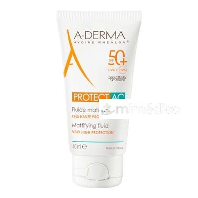 PROTECT-AC FLUIDO MATIFICANTE FPS 50+ 40ML. A-DERMA