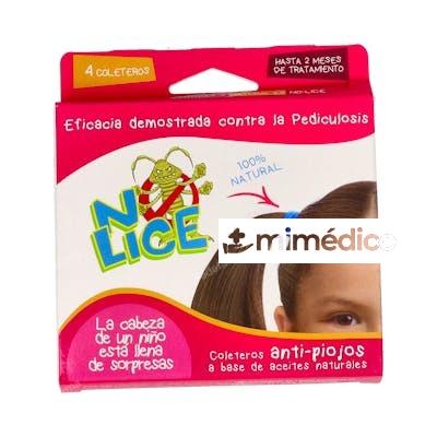 NO LICE COLETERO ANTI-PIOJOS ROSA/AZUL 4UD. NO LICE