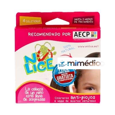 NO LICE COLETERO ANTI-PIOJOS NEGRO/MARRON 4UD. NO LICE