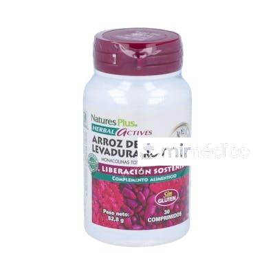 RED YEAST RICE 300MG ARROZ DE LEVADURA ROJA 30COMP NATURES PLUS