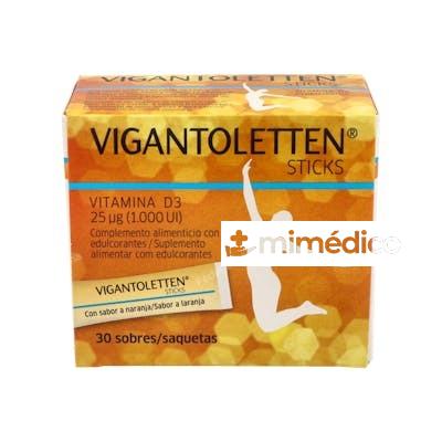 VIGANTOLETTEN VITAMINA D3 1000UI 30STICKS MERCK