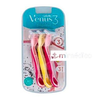 GILLETTE MAQUINILLA DESECHABLE VENUS3 DRAGON 3UD GILLETTE
