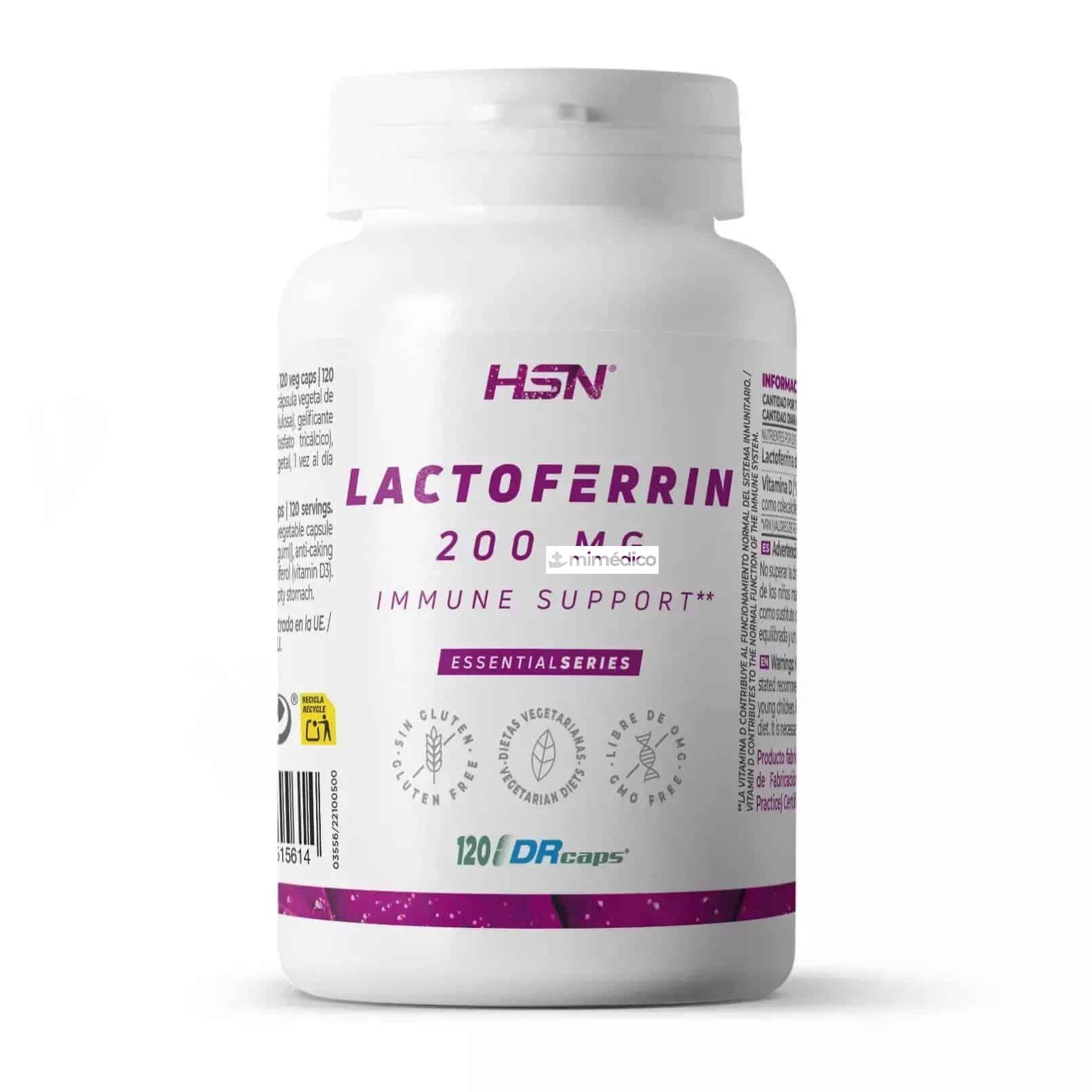 LACTOFERRINA 200 MG 120 CAPS. (APOLACTOFERRINA) DE HSN
