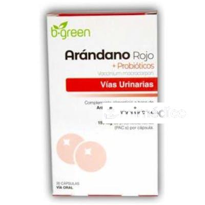 ARANDANO ROJO + PROBIOTICOS 30CAP. B.GREEN (LAB. LEBUDIT)