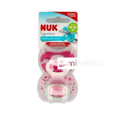 CHUPETE SIGNATURE 18-36 SILICONA 2UD. NUK