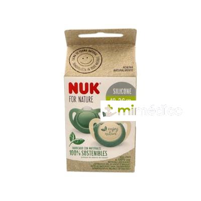 CHUPETE NUK FOR NATURE 18-36 SILICONA 2UD. NUK