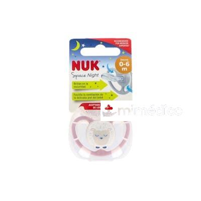 CHUPETE NUK SPACE NIGHT 0-6 SILICONA 1UD. NUK