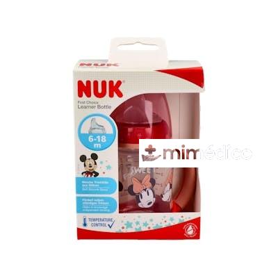 BIBERON ENTRENA FC PP TC MINNIE 6-18 SILICONA 150M NUK