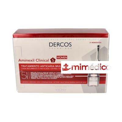 DERCOS AMINEXIL CLINICAL 5 MUJER 21X6ML. VICHY
