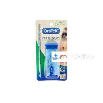 PALILLOS TECNICOS ORATEK CEPILLO INTERDENTAL 60UD ORATEK