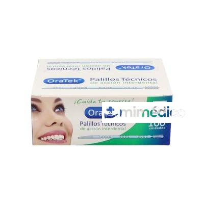 PALILLOS TECNICOS ORATEK CEPILLO INTERDENTAL 100UD ORATEK