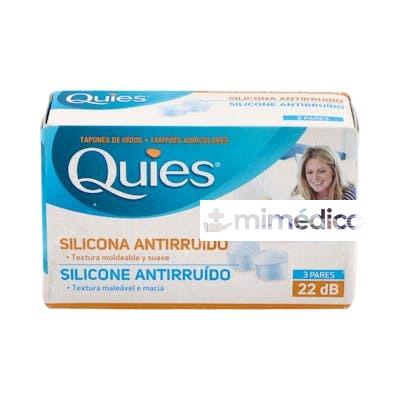 TAPONES ANTIRUIDO SILICONA 6UD. QUIES QUIES