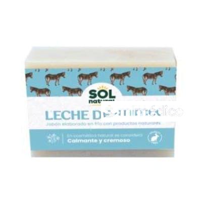 JABON EN PASTILLA DE LECHE DE BURRA 100GR. SOLNATURAL