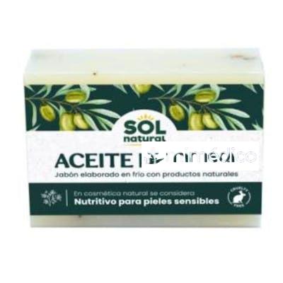 JABON EN PASTILLA DE ACEITE DE OLIVA 100GR. SOLNATURAL