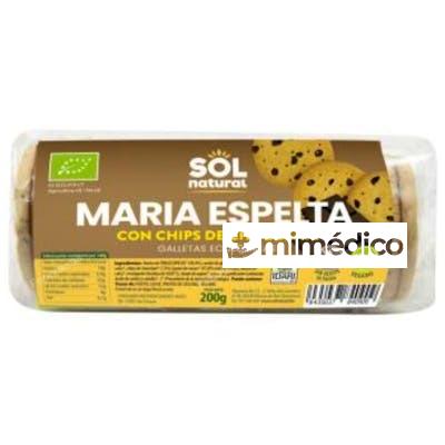 GALLETAS MARIA DE ESPELTA Y CHOCOLATE 200GR. SOLNATURAL
