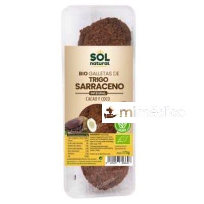 GALLETAS DE TRIGO SARRACENO COCO CACAO 175GR. SOLNATURAL