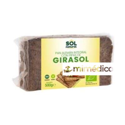 PAN ALEMAN CON PIPAS DE GIRASOL  500GR. SOLNATURAL