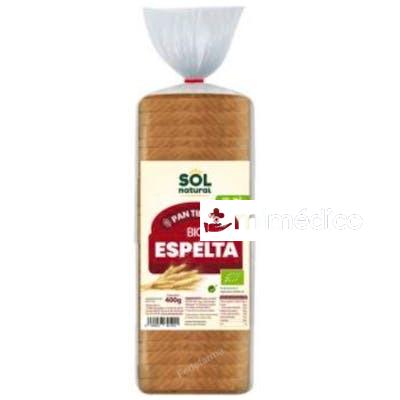 PAN DE MOLDE DE ESPELTA 400GR. BIO SOLNATURAL