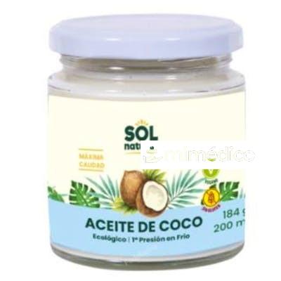 ACEITE DE COCO VIRGEN EXTRA 200ML. BIO SOLNATURAL